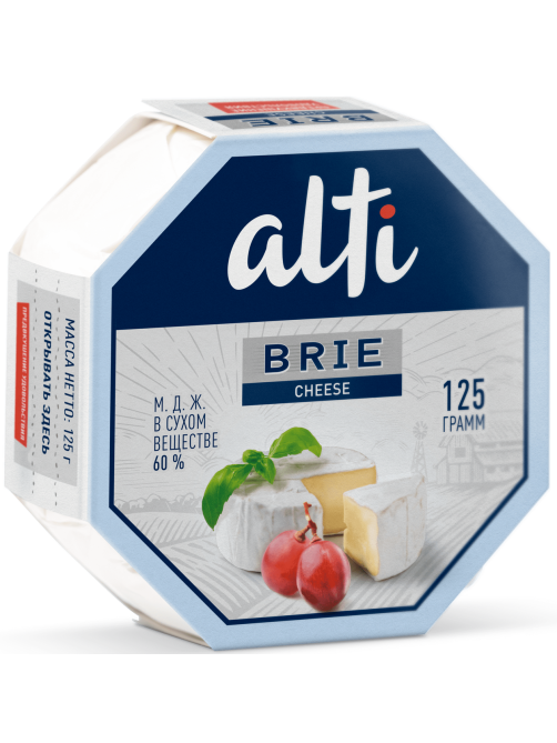 Сыр Alti Brie мягкий 60%, 125г