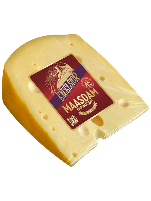 Сыр Excelsior Маасдам 45%, ~400г