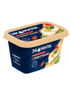Сыр плавленый Экомилк сливочный 55%, 350г