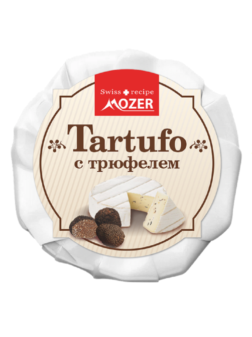 Сыр Mozer Тартуфо с белой плесенью и трюфелем 50%, 100г