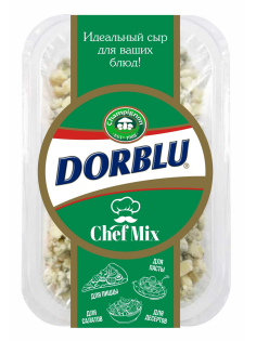 Сыр Dorblu Chef Mix с голубой плесенью тертый 56%, 100г