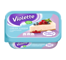 Сыр творожный Виолетта Violette Cream cheese сливочный 70%, 180г