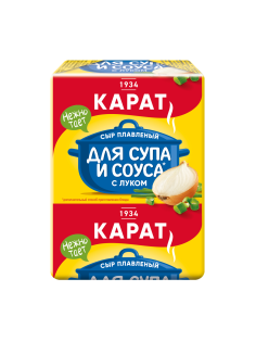 Сыр плавленый Карат с луком для супа, 45%, 90г