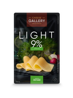 Сыр Cheese Gallery Лайт полутвердый нарезка 20%, 150г