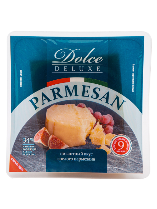 Сыр Dolce Granto Deluxe Пармезан твердый 34%, 200г