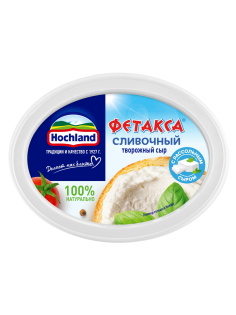 Сыр творожный Hochland Фетакса Сливочный с добавлением рассольного сыра 60%, 140г