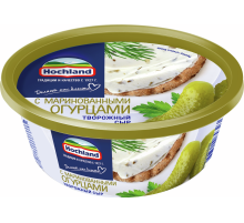 Сыр творожный Hochland с маринованными огурцами 60%, 140г