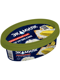 Сыр творожный Экомилк огурчики 60%, 120г