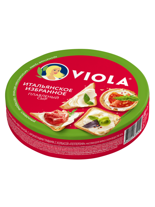 Сыр плавленый Viola Итальянское избранное треугольники, 130г
