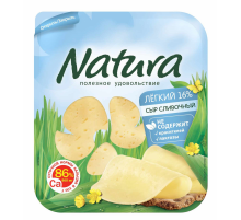 Сыр Natura сливочный легкий нарезка 16%, 300г