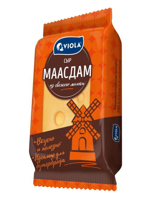 Сыр Маасдам Viola кусок 45%, 180г