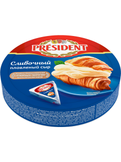 Сыр плавленый President сливочный треугольники, 140г
