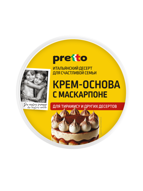 Сыр Pretto мягкий крем-основа с маскарпоне 50%, 450г