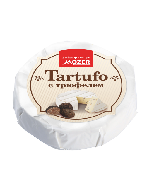 Сыр Mozer Тартуфо с белой плесенью и трюфелем 50%, 100г
