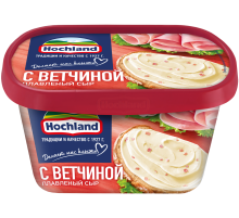 Сыр плавленый Hochland с ветчиной 55%, 400г