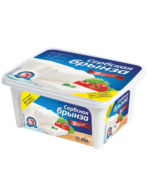 Сыр Mlekara Sabac Брынза сербская 40%, 450г