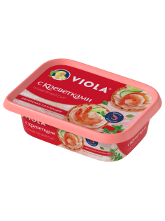 Сыр плавленый Viola с креветками 35%, 190г