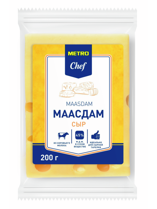 METRO Chef Сыр маасдам 45%, 200г