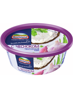 Сыр творожный Hochland с чесноком 60%, 140г