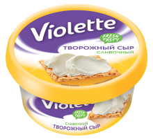 Сыр творожный Виолетта Violette Сливочный 70%, 140г