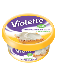 Сыр творожный Виолетта Violette Сливочный 70%, 140г