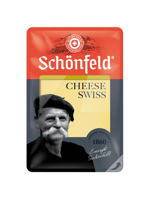 Сыр Schonfeld Swiss Cheese нарезка 53%, 125г