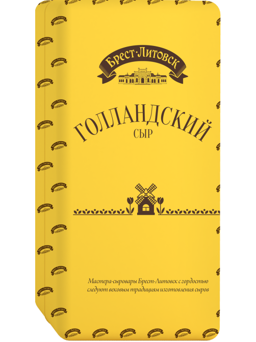 Сыр Брест-Литовск Голландский полутвердый 45%, ~3.5кг