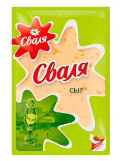 Сыр Сваля Тильзитер нарезка 45%, 125г