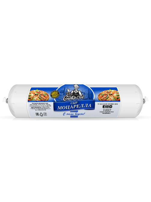 Сыр Terra del Gusto Моцарелла полутвердый 40%, ~1.2кг