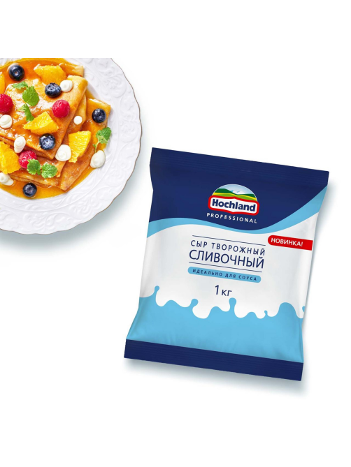 Сыр творожный Hochland Professional сливочный 50%, 1кг