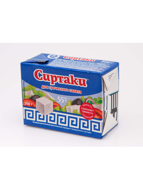 Продукт рассольный Сиртаки Original комбинированный для греческого салата 55%, 200г