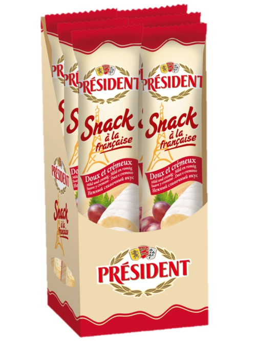 Сыр President Snack a la Francaise мягкий с белой плесенью 60%, 170г