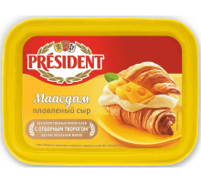 Сыр плавленый President Маасдам 45%, 400г