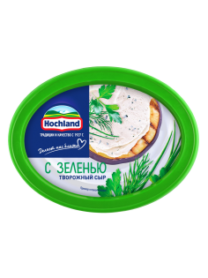 Сыр творожный Hochland с зеленью 60%, 140г