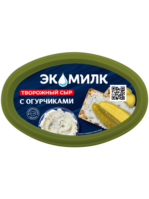 Сыр творожный Экомилк огурчики 60%, 120г