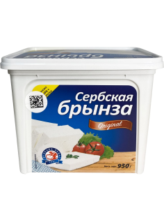 Сыр Mlekara Sabac Брынза сербская 40%, 950г