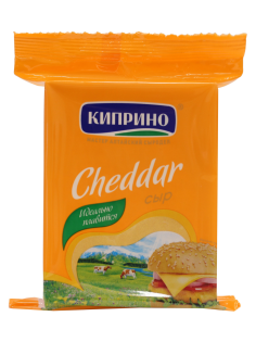 Сыр Киприно Чеддер кусок 45%, 200г