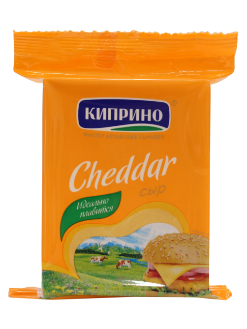 Сыр Киприно Чеддер кусок 45%, 200г