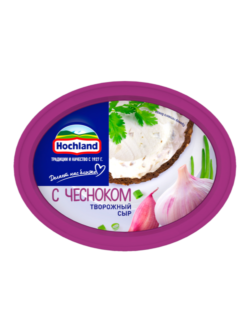 Сыр творожный Hochland с чесноком 60%, 140г