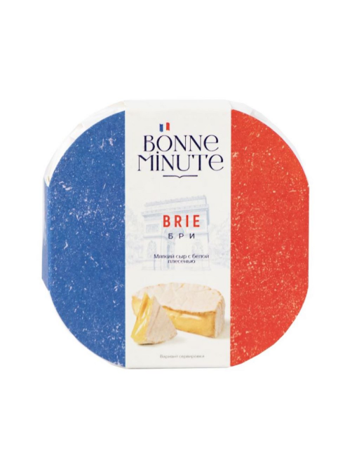 Сыр бри Bonne Minute с белой плесенью 60%, 125г