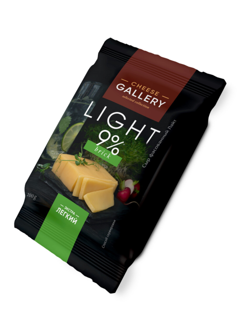 Сыр Cheese Gallery Лайт полутвердый 9%, 200г