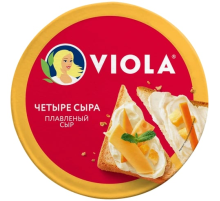 Сыр плавленый Viola Четыре Сыра треугольники 45%, 130г