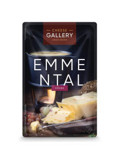 Сыр Cheese Gallery Эмменталь полутвердый нарезка 45%, 125г