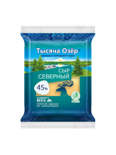 Сыр Тысяча Озер Северный кусок 45%, 180г