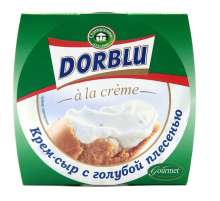 Сыр Dorblu a la creme с голубой плесенью мягкий 65%, 80г