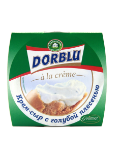 Сыр Dorblu a la creme с голубой плесенью мягкий 65%, 80г