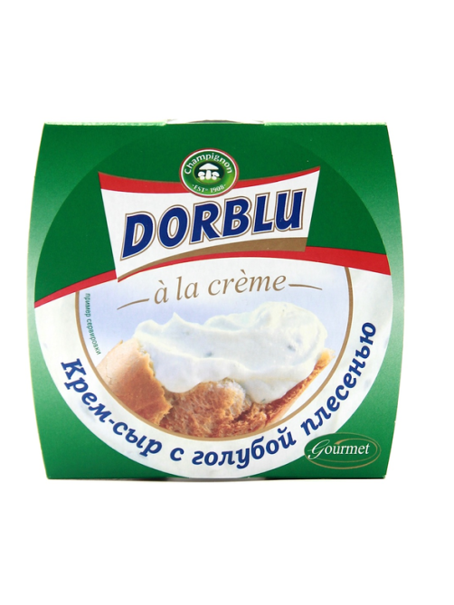 Сыр Dorblu a la creme с голубой плесенью мягкий 65%, 80г