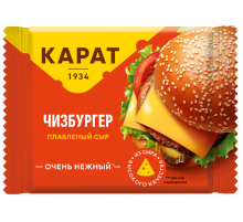 Сыр плавленый Карат Чизбургер в ломтиках 25%, 130г