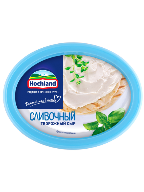 Сыр творожный Hochland сливочный 60%, 140г