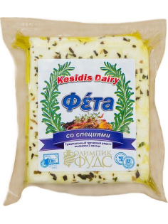 Сыр Kesidis Dairy Фета со специями, 200г